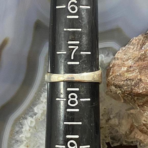 Native American Sterling Double Turquoise Decorated Ring Sz 5/ 6.5 /7.5 / 8 - Picture 10 of 10